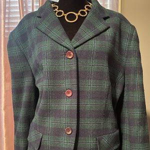Pendleton Plaid Blazer